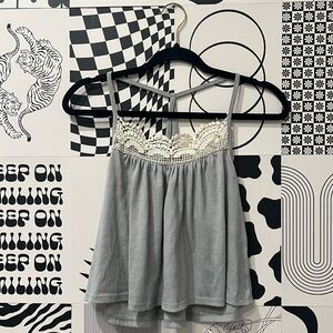 🩶 Lace Trim Flowy S Tank 🩶